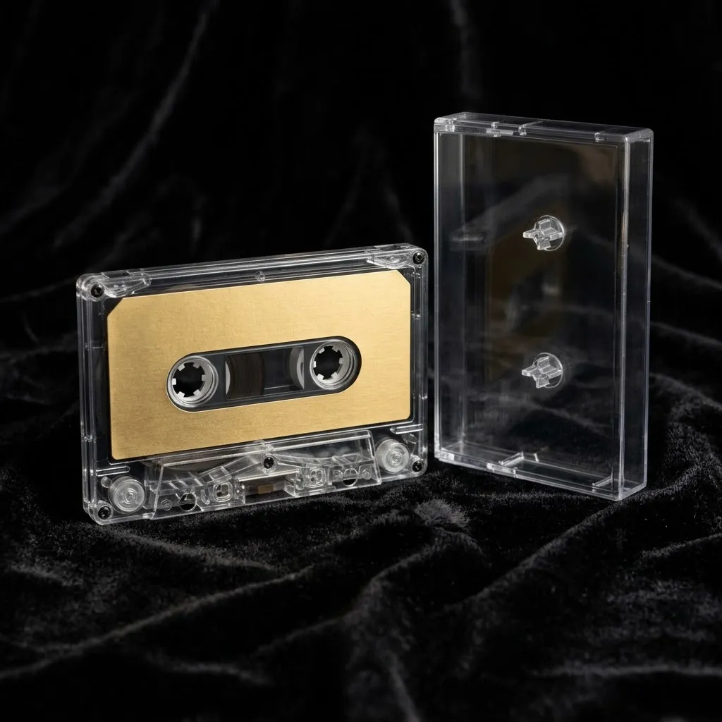 Cassette with a gold Concrete Gospel label